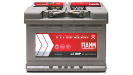 Batteria AGM FIAMM SEALED POWER Long Life 10 Anni di Vita Tipo 12FGL80 12V  80AH Dim. mm. 259X168X213H